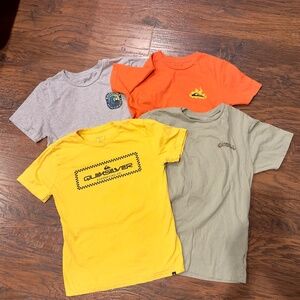 Quicksilver / O'Neill Boy's T-Shirt 4 Piece Lot, YLG & YXL